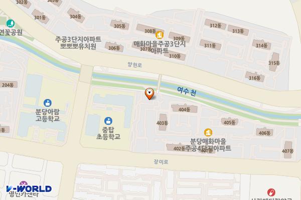 숲속어린이공원 위치 지도 — 경기도 성남시 분당구 야탑3동 213-1