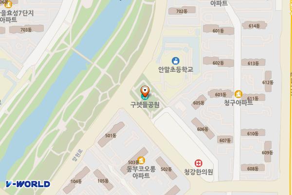 구렛들어린이공원 위치 지도 — 경기도 성남시 분당구 이매1동 119