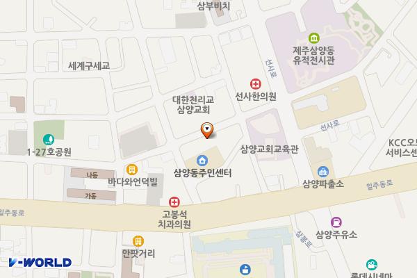 삼양이동 2136-4 위치 지도 — 제주특별자치도 제주시 삼양이동 2136-4