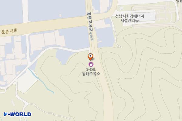 S-OIL 엑스포주유소 위치 지도 — 경기도 성남시 중원구 순환로 75 (상대원동)