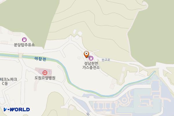 성남천연가스충전소 위치 지도 — 경기도 성남시 분당구 판교로 776 (야탑동)