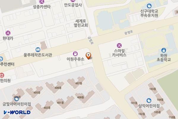 대진빌딩(1층) 위치 지도 — 경기도 성남시 중원구 금빛로 49, 대진빌딩 (금광동)