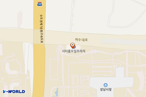 SK엔크린㈜시티홀오일프라자주유소 위치 지도 — 경기도 성남시 중원구 여수대로 200 (여수동)