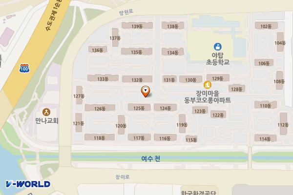 동부코오롱 상가 위치 지도 — 경기도 성남시 분당구 장미로 55 (야탑동)