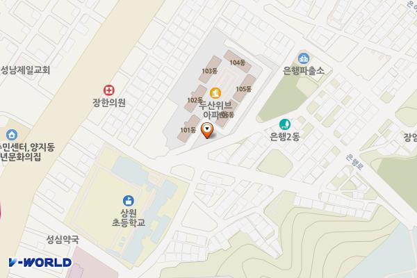 은행2동행정복지센터 위치 지도 — 경기도 성남시 중원구 은행로 21 (은행동)