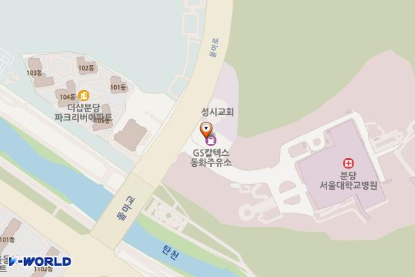 ㈜소모에너지엔테크놀리지 동화주유소 위치 지도 — 경기도 성남시 분당구 돌마로 176 (정자동)