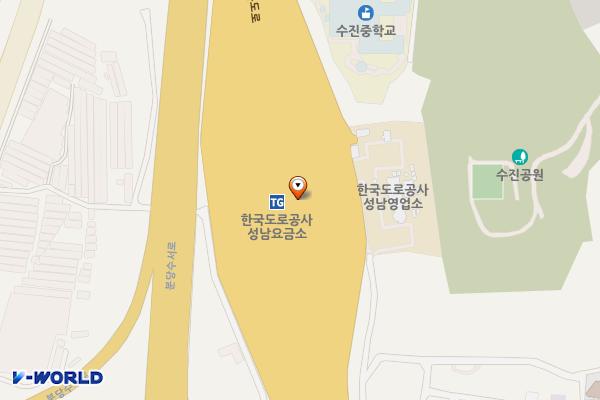대보건설㈜ 성남(구리방향)주유소 위치 지도 — 경기도 성남시 수정구 산성대로 41 (수진동)