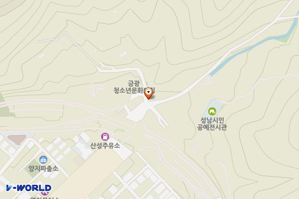 산성공원(관리사무소) 위치 지도 — 경기도 성남시 수정구 양지동 산22