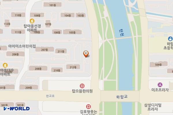 종달새어린이공원 위치 지도 — 경기도 성남시 분당구 야탑2동 534