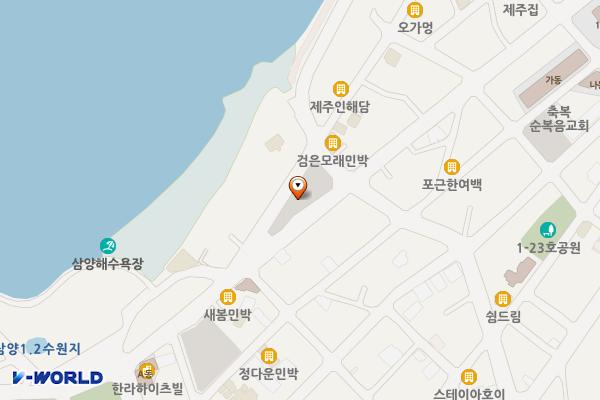 삼양일동 1598-2 위치 지도 — 제주특별자치도 제주시 삼양일동 1598-2