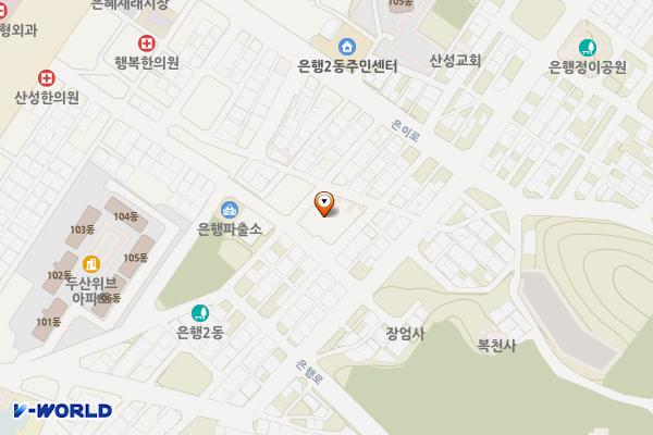 은행종합사회복지관 위치 지도 — 경기도 성남시 중원구 산성대로 518번길 30 (은행동)