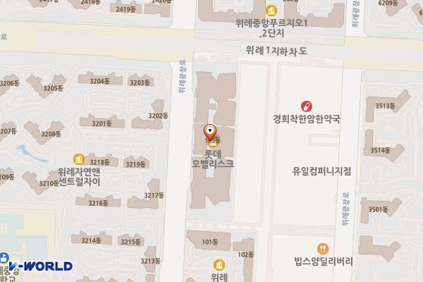 위례오벨리스크 위치 지도 — 경기도 성남시 수정구 위례광장로 104 (창곡동)