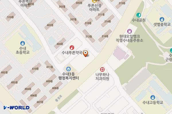 분당종합시장 위치 지도 — 경기도 성남시 분당구 돌마로366번길 42 (수내동)
