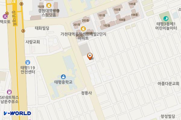 태평동제1공영주차장 위치 지도 — 경기도 성남시 수정구 남문로31번길 23, 태평3동 제1경로당 (태평동)