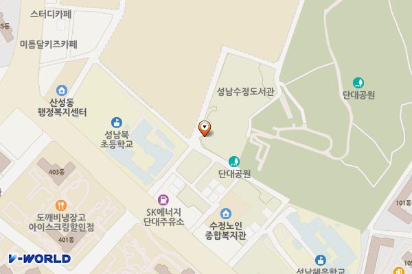 산성동제1공영주차장 위치 지도 — 경기도 성남시 수정구 희망로534번길 14, 산성동제1공영주차장 (산성동)