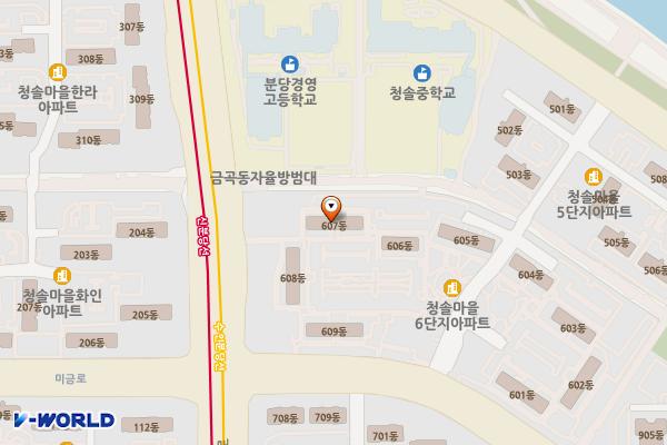 청솔종합사회복지관 위치 지도 — 경기도 성남시 분당구 미금로 246 (금곡동)