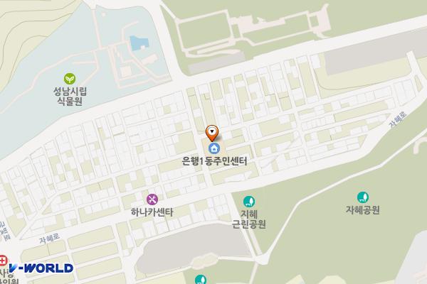 은행1동행정복지센터 위치 지도 — 경기도 성남시 중원구 은행로 85 (은행동)