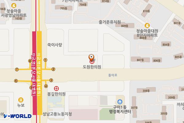 썬프라자 위치 지도 — 경기도 성남시 분당구 돌마로 79 (금곡동)