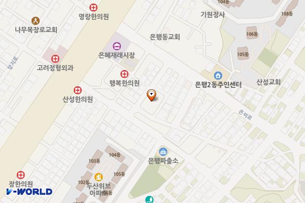 은행동제8공영주차장 위치 지도 — 경기도 성남시 중원구 은이로16번길 10 (은행동)