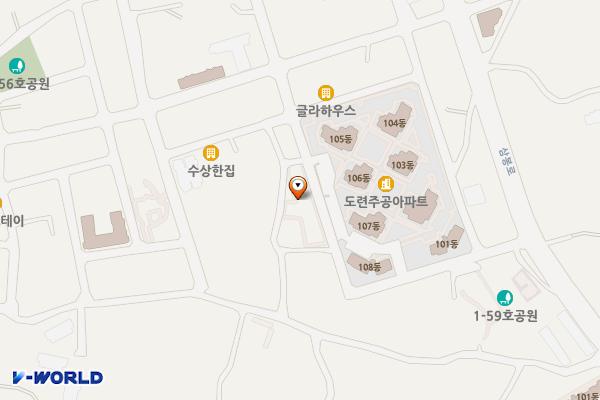 도련 위치 지도 — 제주특별자치도 제주시 도련일동 1642