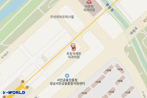 대덕글로리 위치 지도 — 경기도 성남시 분당구 수내로46번길 11 (수내동)