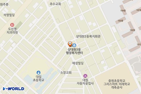 상대원3동행정복지센터 위치 지도 — 경기도 성남시 중원구 박석로 78 (상대원동)