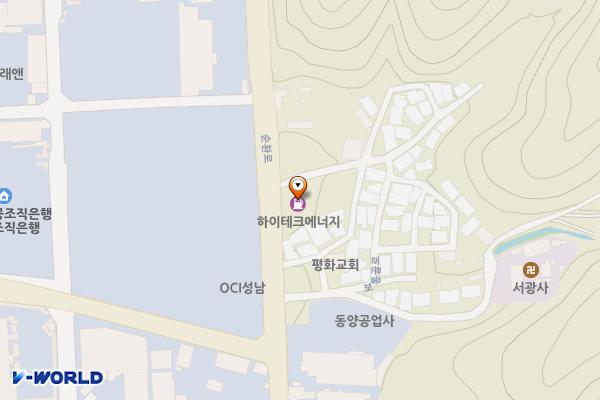 하이테크에너지㈜ 위치 지도 — 경기도 성남시 중원구 순환로 128 (상대원동)