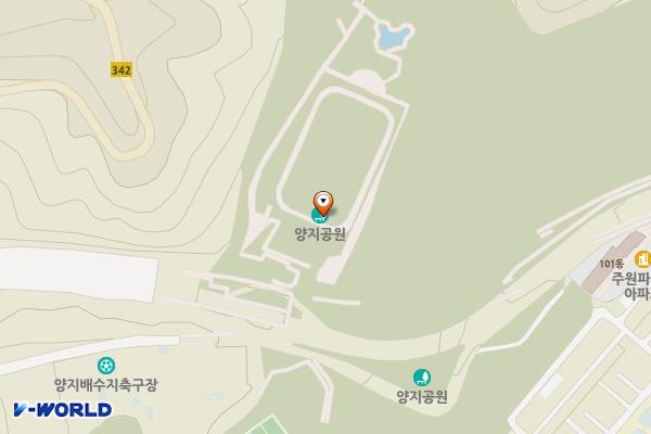 양지공원(관리사무소) 위치 지도 — 경기도 성남시 수정구 양지동 972