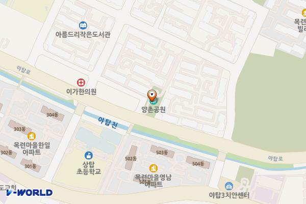 양촌어린이공원 위치 지도 — 경기도 성남시 분당구 야탑3동 178