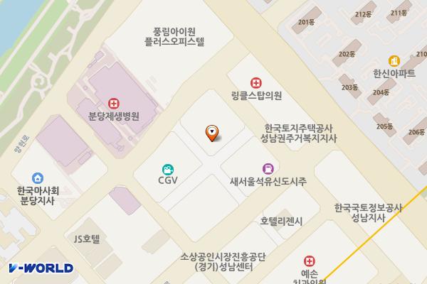 여암빌딩 위치 지도 — 경기도 성남시 분당구 황새울로351번길 10 (서현동)