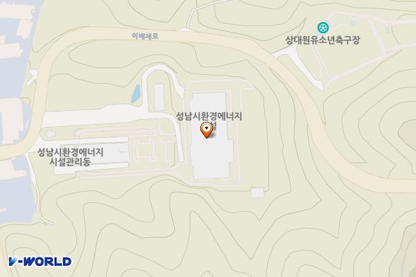 성남환경에너지시설 위치 지도 — 경기도 성남시 중원구 둔촌대로 567 (상대원동)