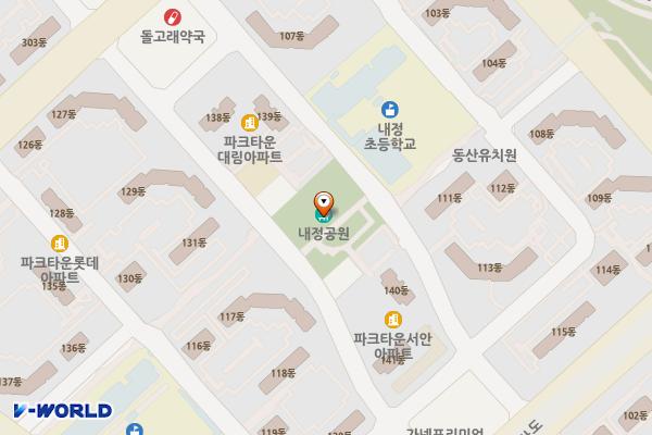 내정어린이공원 위치 지도 — 경기도 성남시 분당구 수내2동 62