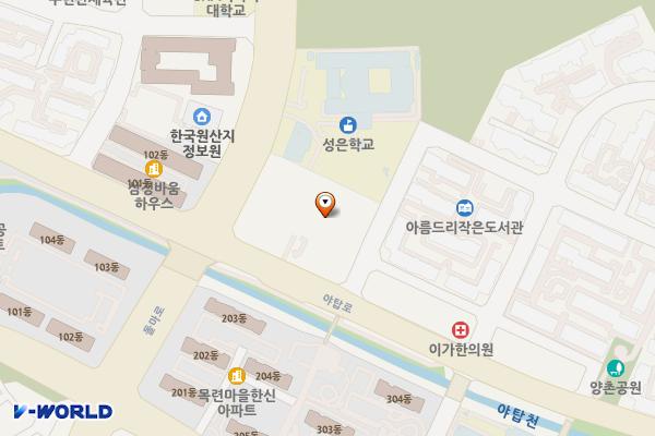 한마음복지관 위치 지도 — 경기도 성남시 분당구 야탑로 227 (야탑동)