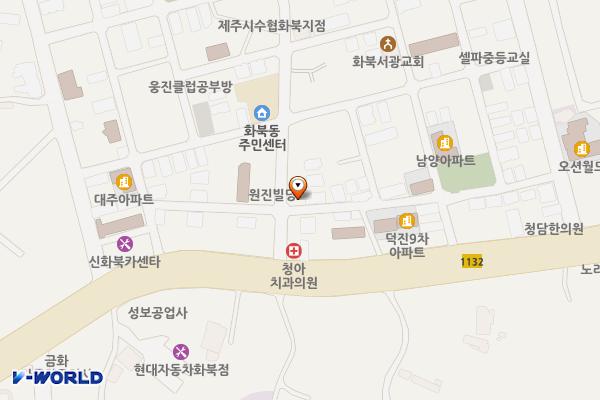 진남로6길 6, 진동로1길 21 위치 지도 — 제주특별자치도 제주시 진남로6길 6