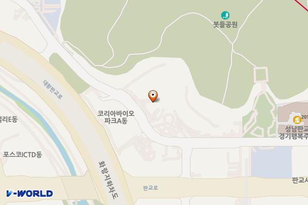 판교테크노밸리 스타트업 캠퍼스 위치 지도 — 경기도 성남시 분당구 판교로289번길 20 (삼평동)