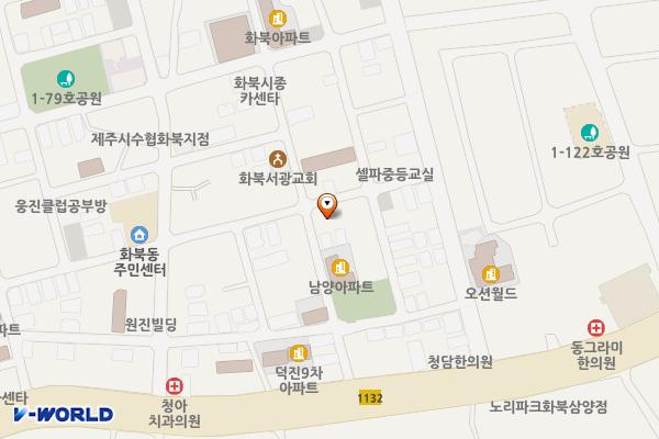 진남로8길 16, 화북일동 1972-9 위치 지도 — 제주특별자치도 제주시 진남로8길 16