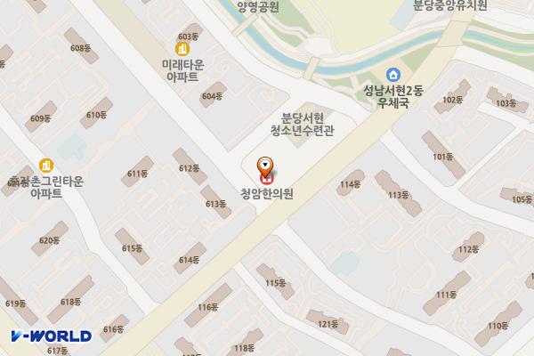 범한프라자 위치 지도 — 경기도 성남시 분당구 불정로 376번길37(서현동)