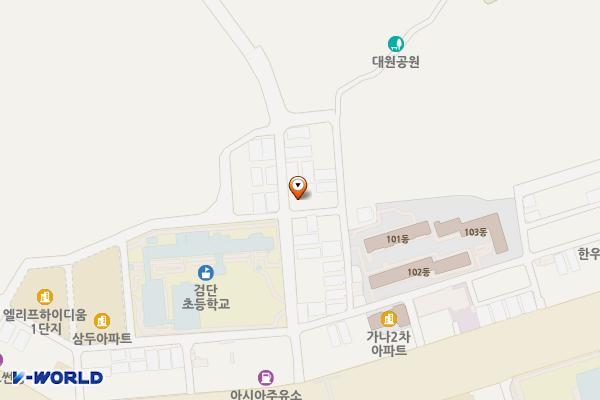 평화빌딩 위치 지도 — 경기도 성남시 중원구 원터로 32 (하대원동)