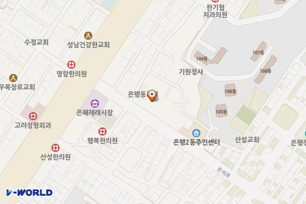 은행동제10공영주차장 위치 지도 — 경기도 성남시 중원구 은이로 11 (은행동)