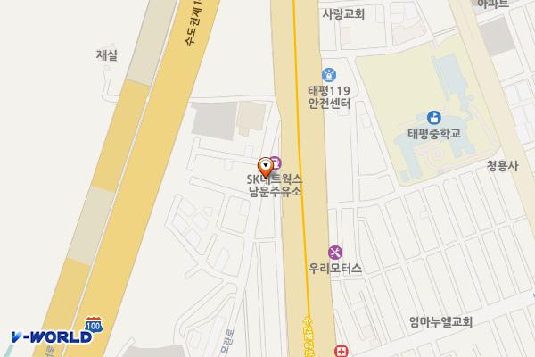 SK네트웍스㈜ 남문주유소 위치 지도 — 경기도 성남시 수정구 성남대로 1301 (태평동)
