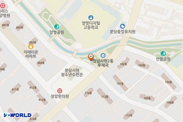 수련어린이공원 위치 지도 — 경기도 성남시 분당구 서현2동 314-1