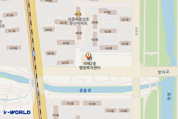 이매2동행정복지센터 위치 지도 — 경기도 성남시 분당구 탄천로79번길 19 (이매동)