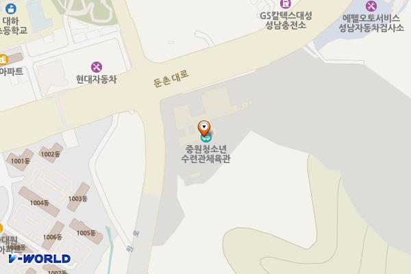 중원청소년수련관 위치 지도 — 경기도 성남시 중원구 둔촌대로 332 (하대원동)