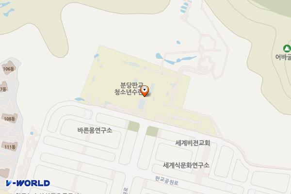 판교도서관 위치 지도 — 경기도 성남시 분당구 운중로225번길 37 (판교동)