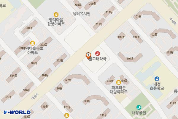동신파크빌딩 위치 지도 — 경기도 성남시 분당구 내정로 170 (수내동)
