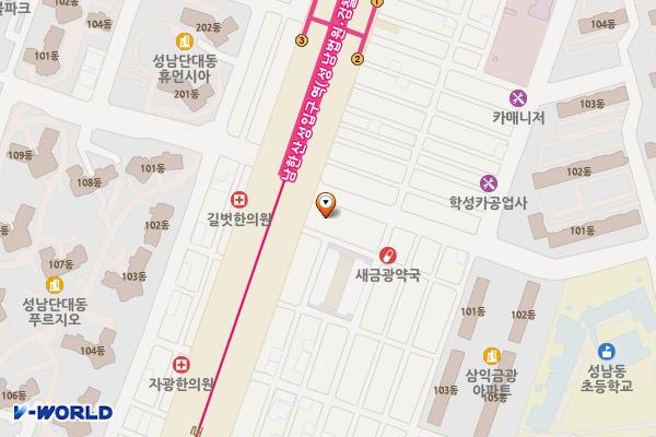 금광2동제2공영주차장 위치 지도 — 경기도 성남시 중원구 산성대로 434, 제2공영주차장 (금광동)