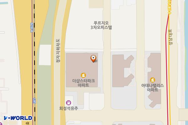 더샵스타파크쇼핑몰 위치 지도 — 경기도 성남시 분당구 정자일로 121 (정자동)