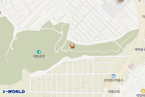 중앙동제2공영주차장 위치 지도 — 경기도 성남시 중원구 광명로256번길 36, 중앙동 제2공영주차장 (중앙동)