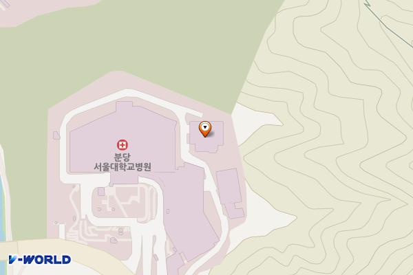분당서울대학교병원 위치 지도 — 경기도 성남시 분당구 구미로 173번길 82 (구미동)