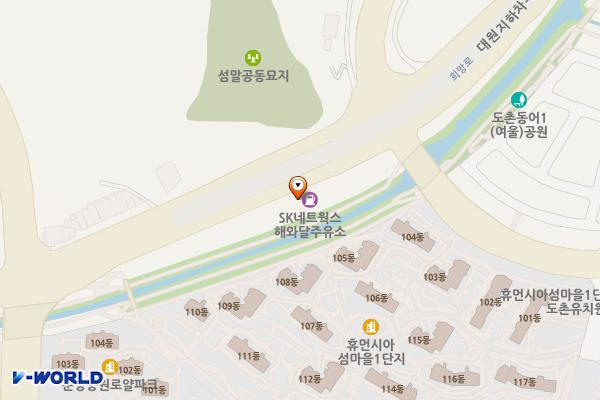 현대오일뱅크㈜희망주유소 위치 지도 — 경기도 성남시 중원구 희망로 28 (도촌동)